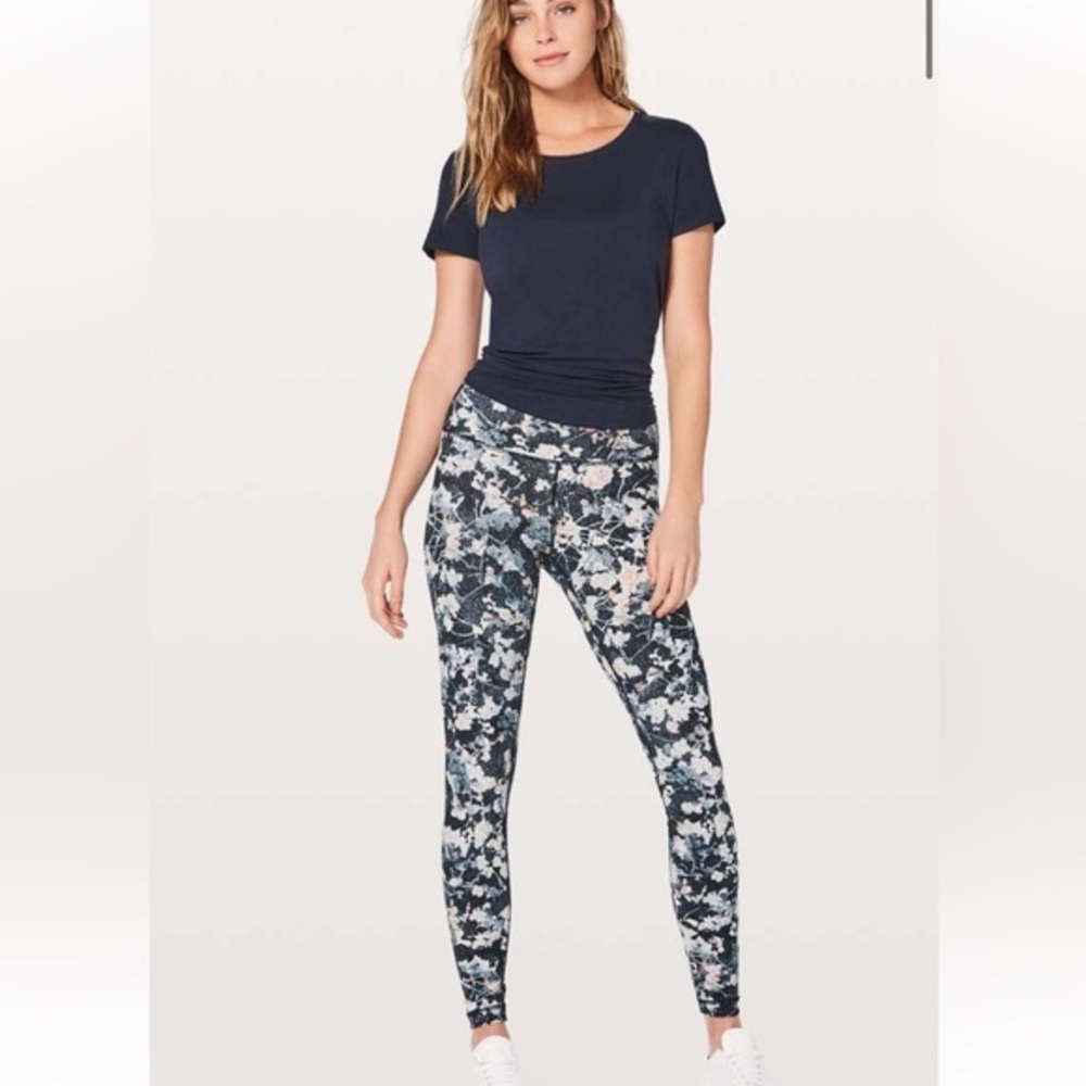 Lululemon Wunder Under High Rise Spring Bloom Multi colour 28” Leggings